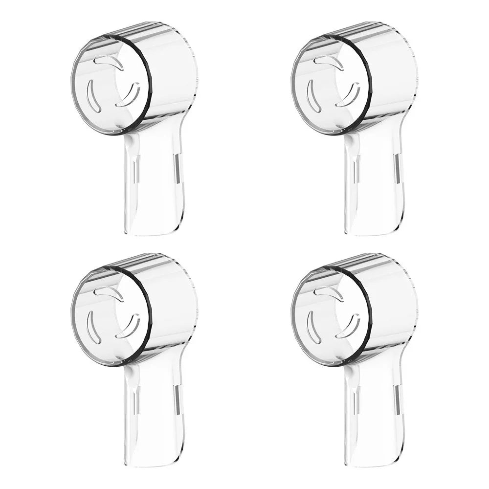 2/4-Pack Toothbrush Head Dustproof Covers - Ventilated Caps for Round Electric Toothbrush Heads
