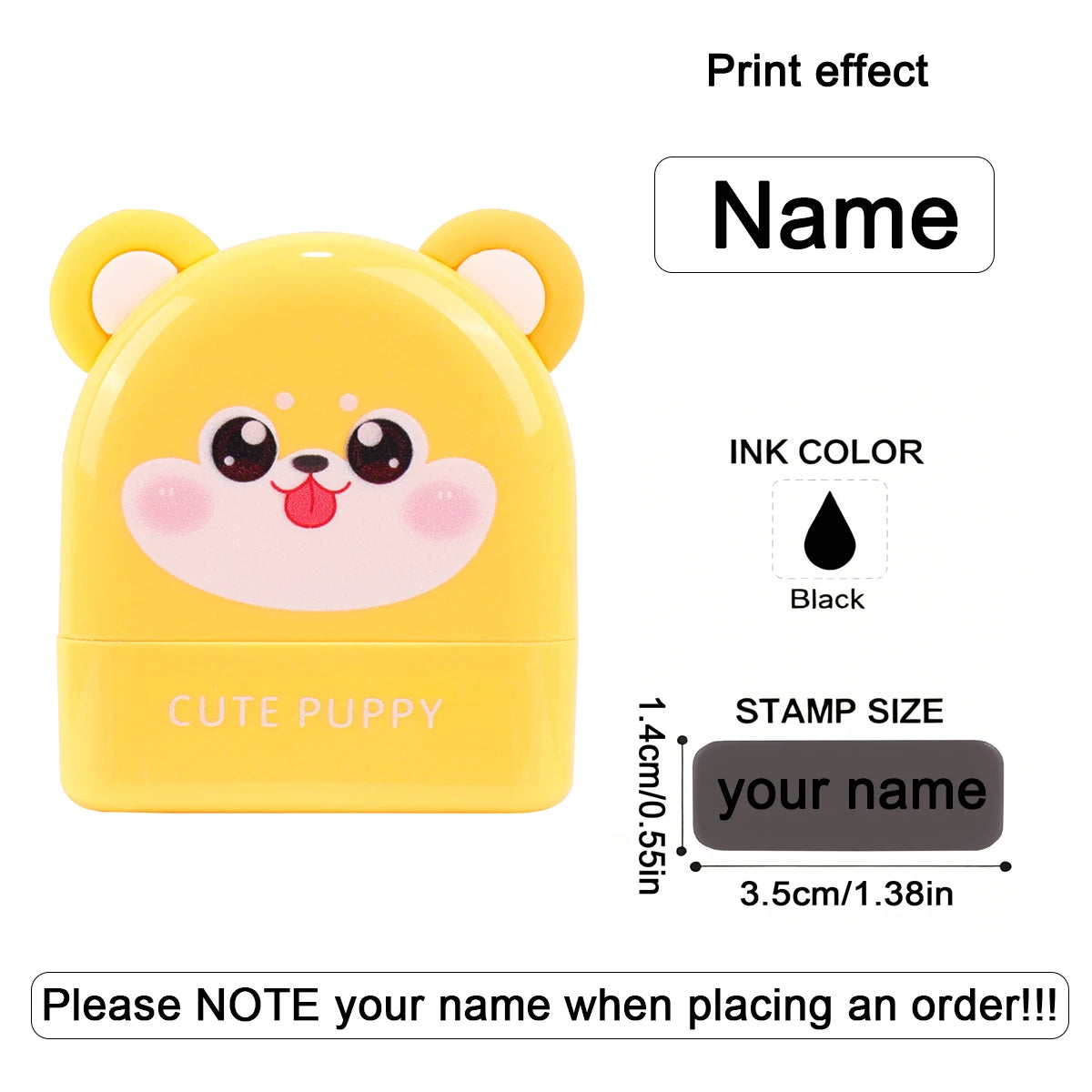 Personalized Waterproof Name Stamp for Kids – Self-Inking Clothing & School Bag Labels