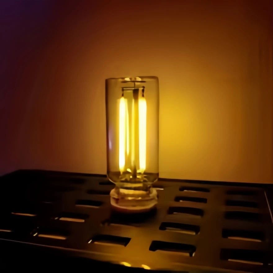 USB Touch LED Glass Night Light – Dimmable Ambient Lamp for Bedroom, Car & Camping