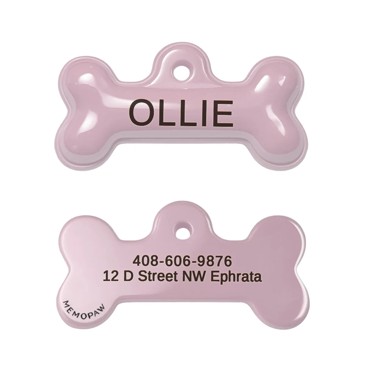 Personalized Pet ID Name Tag – Custom Engraved Anti-Lost Collar Tag for Dogs & Cats