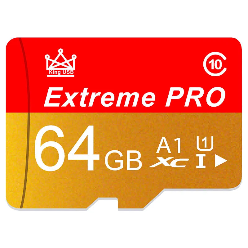 High Endurance MicroSD / TF Memory Card - 32GB, 64GB, 128GB, 256GB (Up to 100MB/s) U1 V10 A1 Class 10 - Includes Adapter