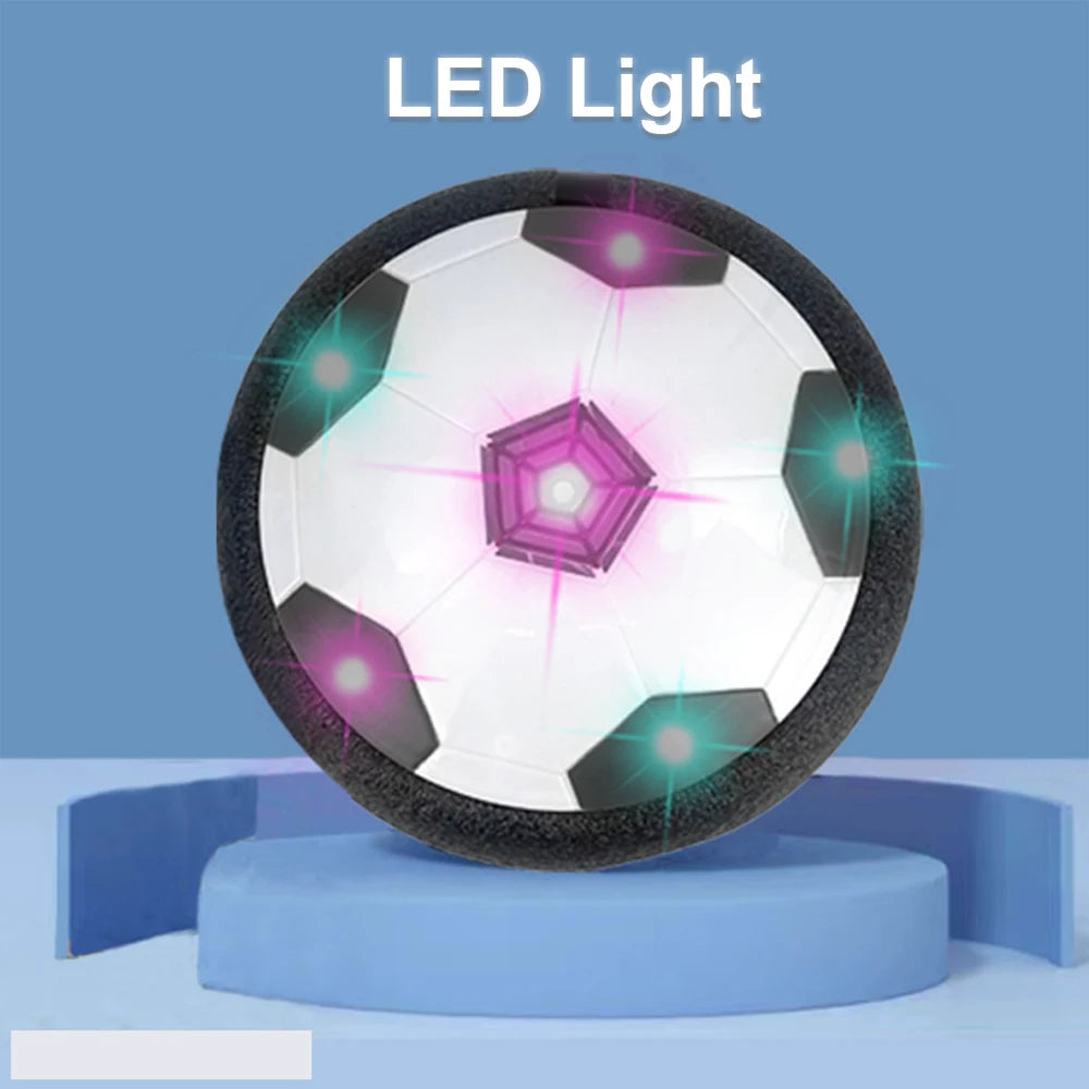 LED Hover Soccer Ball 7.1 in (18 cm) Air-Powered Indoor/Outdoor Training Toy for Kids, Birthday Gift