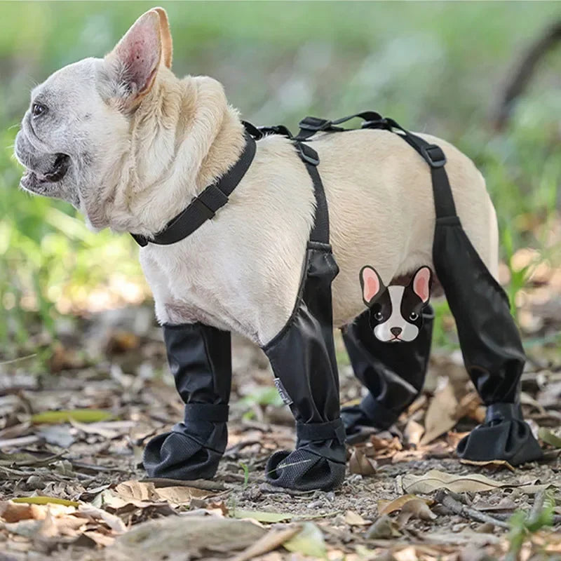 Waterproof Dog Boots - Anti-Slip Silica Gel Soft Sole Pet Shoes, Wear-Resistant Rain Boots for Dogs, Multiple Sizes & Colors