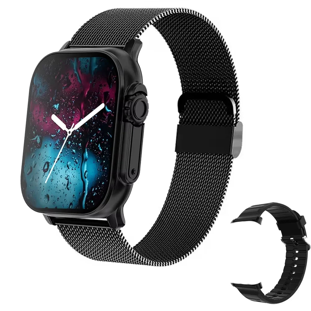 2.2-Inch (5.6 cm) AMOLED Smartwatch – Bluetooth Calling, Message Alerts, Heart Rate & SpO2 Monitor, GPS Fitness Tracker for Android iOS