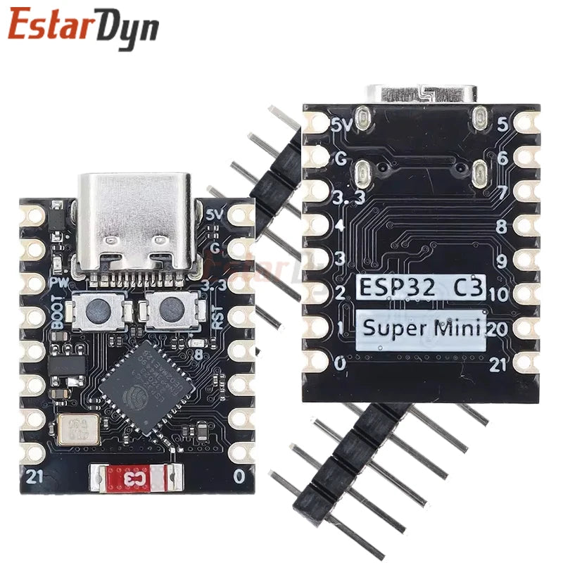 Ultra-Compact WiFi Bluetooth Mini Development Board – SuperMini Expansion Board