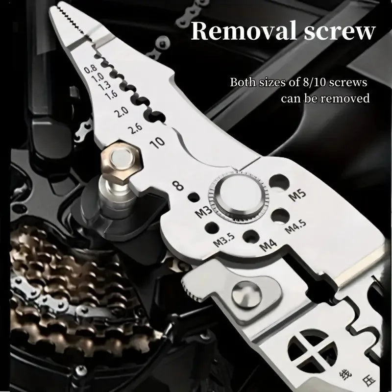Professional Pliers Kit for Electrical Installations - Durable Steel, Ergonomic Design (Wire Stripper, Cutter, and Crimper)