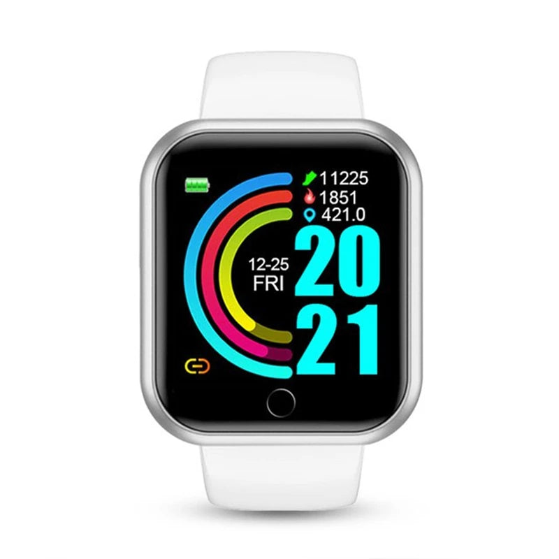 Bluetooth Fitness Smartwatch for Women & Men - Heart Rate, Sleep Monitor, Music Control, Pedometer & Camera Remote (1.3 inch)