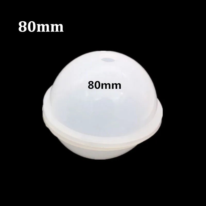 Sphere Silicone Resin Mold 20–100 mm (0.8–3.94 in) Round Clear Ball for UV & Epoxy Resin Crafts