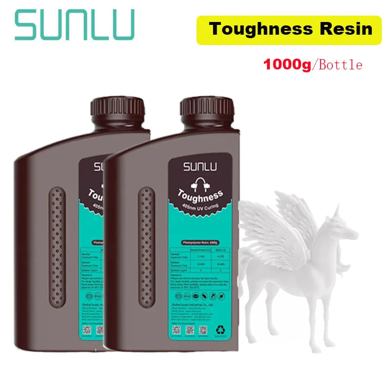 2KG 405nm UV 3D Printer Resin – Nylon-Like, High-Toughness & High-Temperature for SLA DLP LCD Printers
