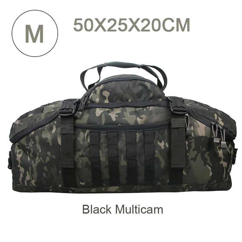 3-Way Molle Tactical Backpack Duffel Bag 30L 45L 80L for Hiking Camping Travel