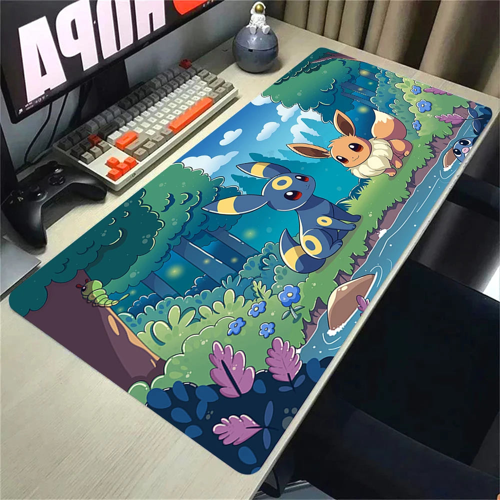 Large Anime Gaming Desk Mat 900 x 400 mm (35.4 x 15.7 in) XXL Mouse Pad – Speed Surface for PC & Office
