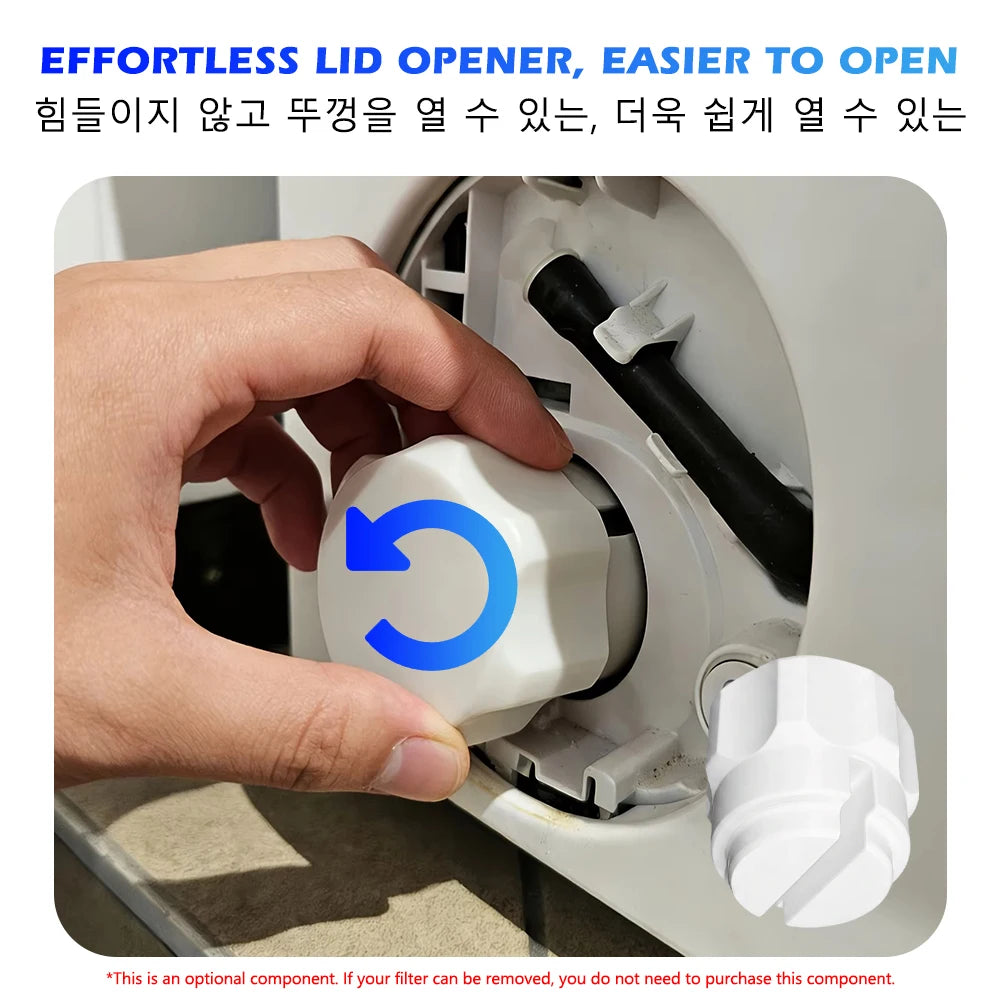 Washing Machine Drain Pan Front-Load Washer Water Catcher Tray Filter Cleaning Spill Protector