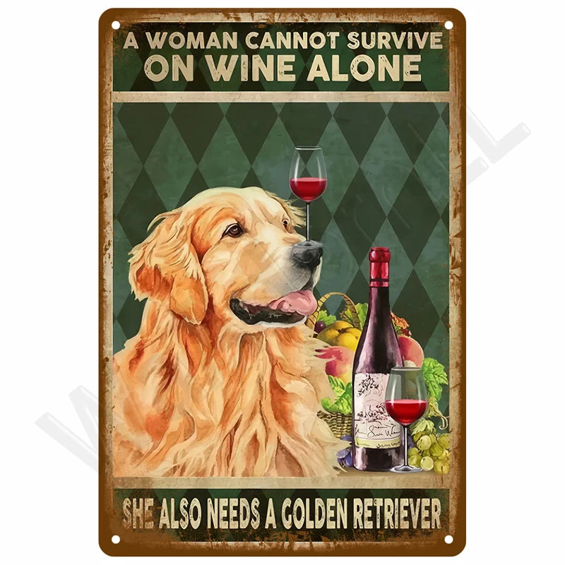Retro Metal Wall Sign 20 x 30 cm (7.8 x 11.8 in) Vintage Tin Bedroom Wall Art