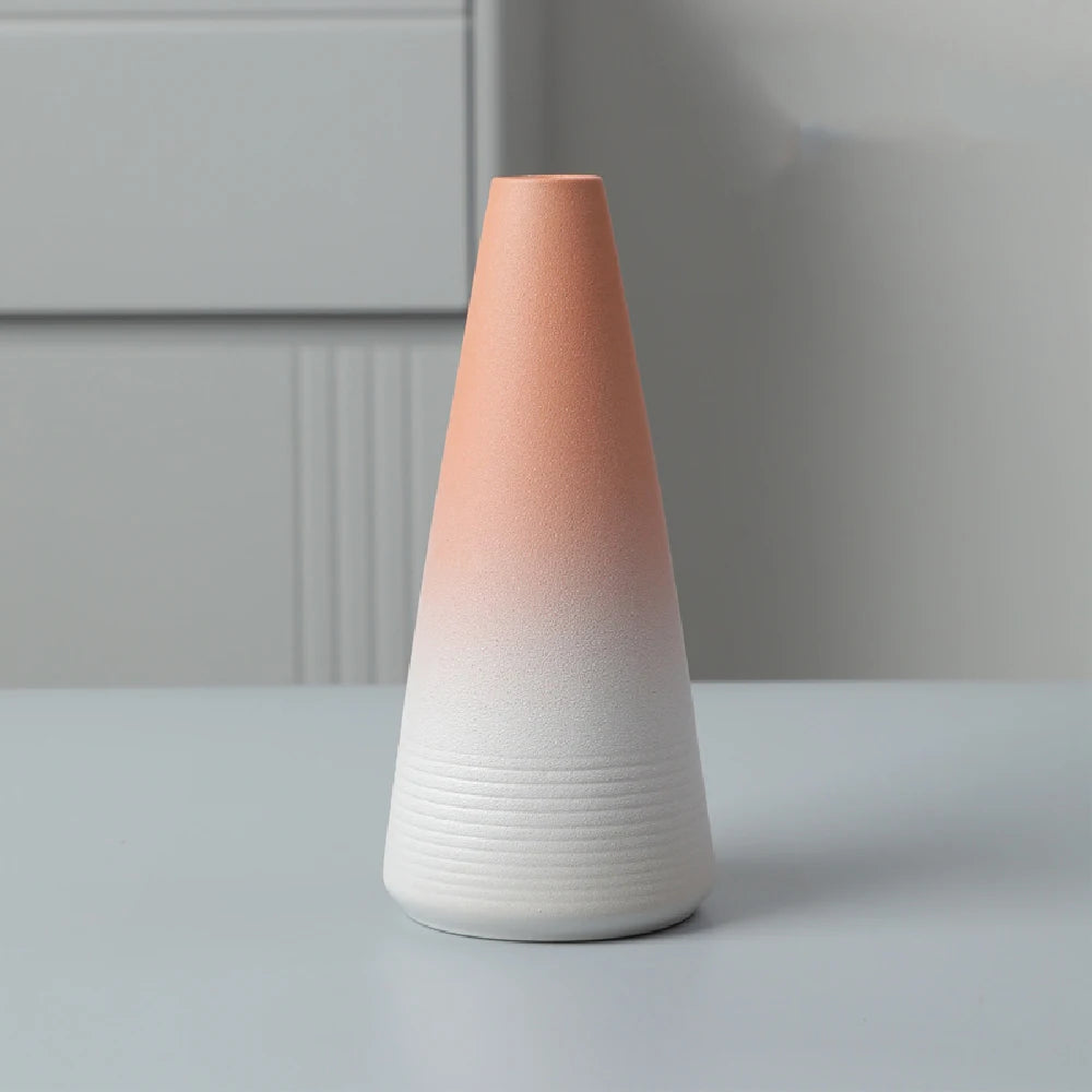 Ceramic Small Flower Bud Vase - Minimalist Japanese-Style Tabletop Home Decor