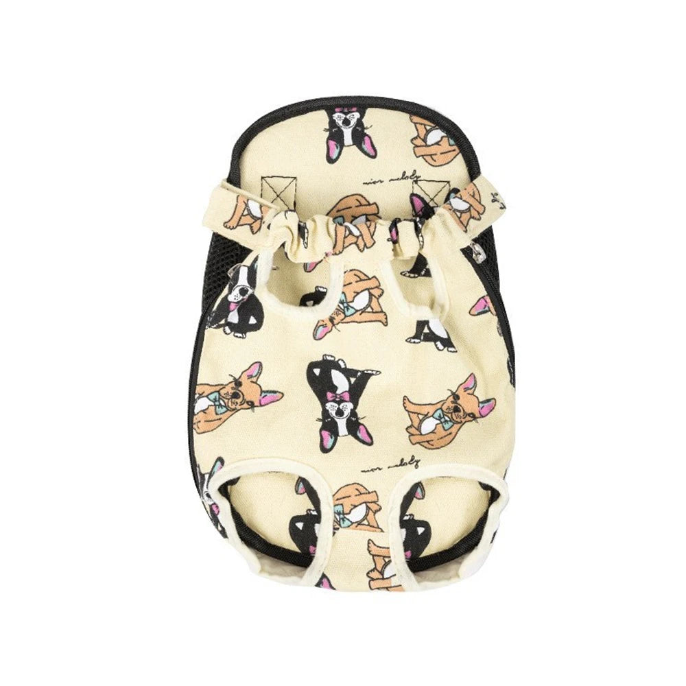 Breathable Camouflage Mesh Dog Carrier Backpack — Adjustable Pet Backpack for Small Dogs up to 22 lb (10 kg)