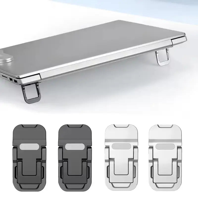 Mini Foldable Laptop Stand - 2-Pack Portable Risers