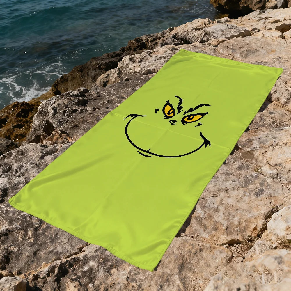 Anime Microfiber Beach Towel - Quick-Drying Soft Towel for Travel, Fitness, Sauna & Camping (Multiple Sizes)
