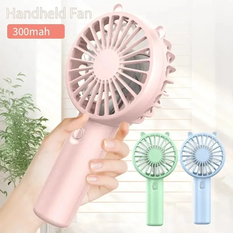 Mini USB Rechargeable Handheld Fan, Silent Portable Cooling Fan for Eyelash Makeup, Desk & Outdoor (6.30 x 3.15 x 1.97 in / 16 x 8 x 5 cm)