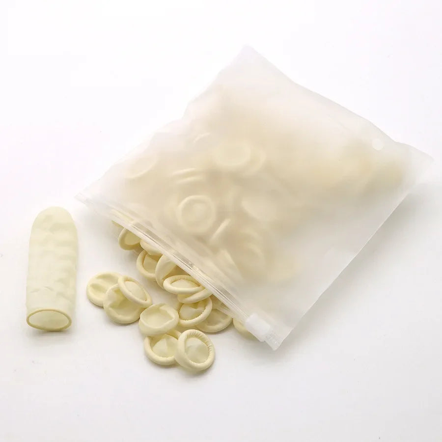 Sterile Disposable Powder-Free Latex Finger Cots - Fingertip Protectors for Watch Repair and Electronics