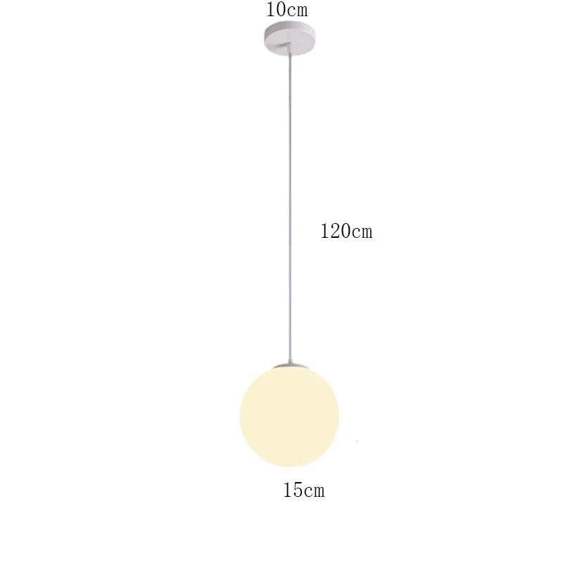 Modern Glass LED Pendant Light Chandelier – Indoor Ceiling Hanging Lamp for Living Room, Bedroom, Dining, Restaurant & Bar