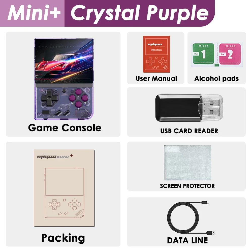 Mini Plus Portable Retro Handheld Game Console 3.5-inch (89 mm) IPS — Linux OS, 25,000+ Retro Games, Up to 128GB Expandable — Kids Gift