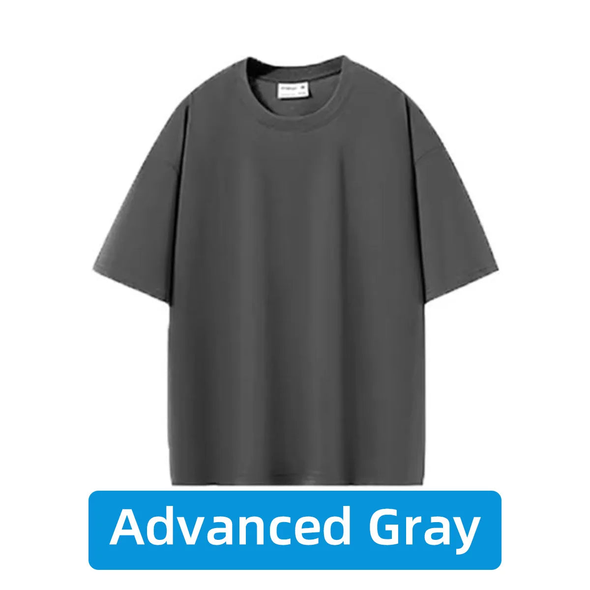 Unisex 100% Cotton Round Neck Short Sleeve T-Shirt - Casual Loose Fit Summer Tee