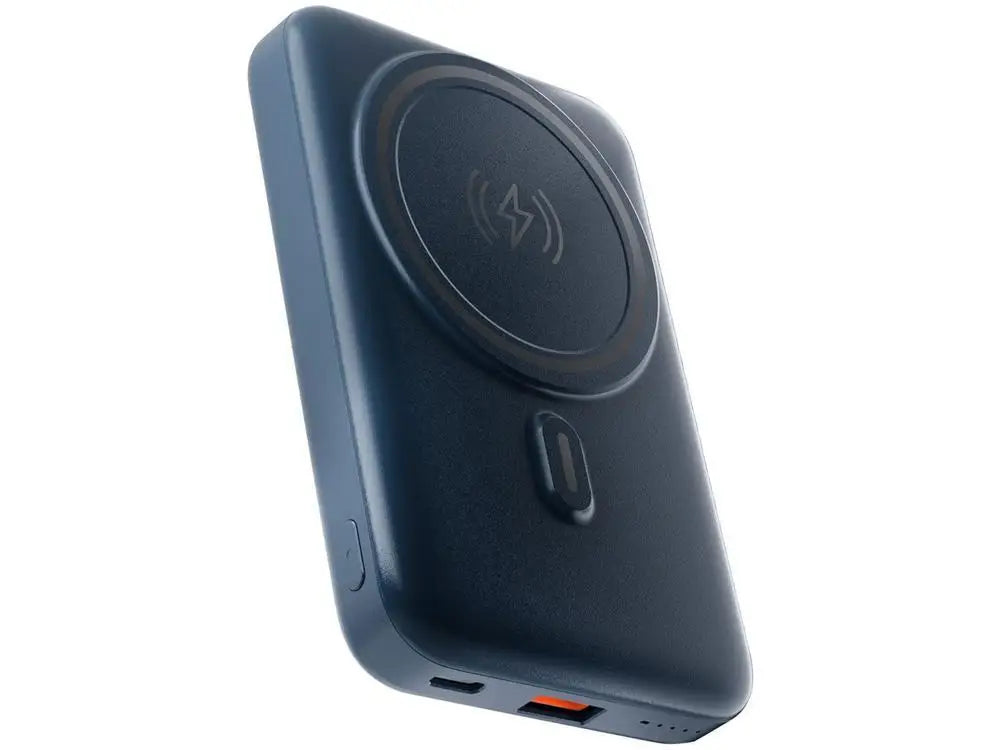 10,000mAh Portable Power Bank – MagSafe Compatible Wireless Charger, 15W Qi & 20W USB PD Fast Charge with Foldable Kickstand