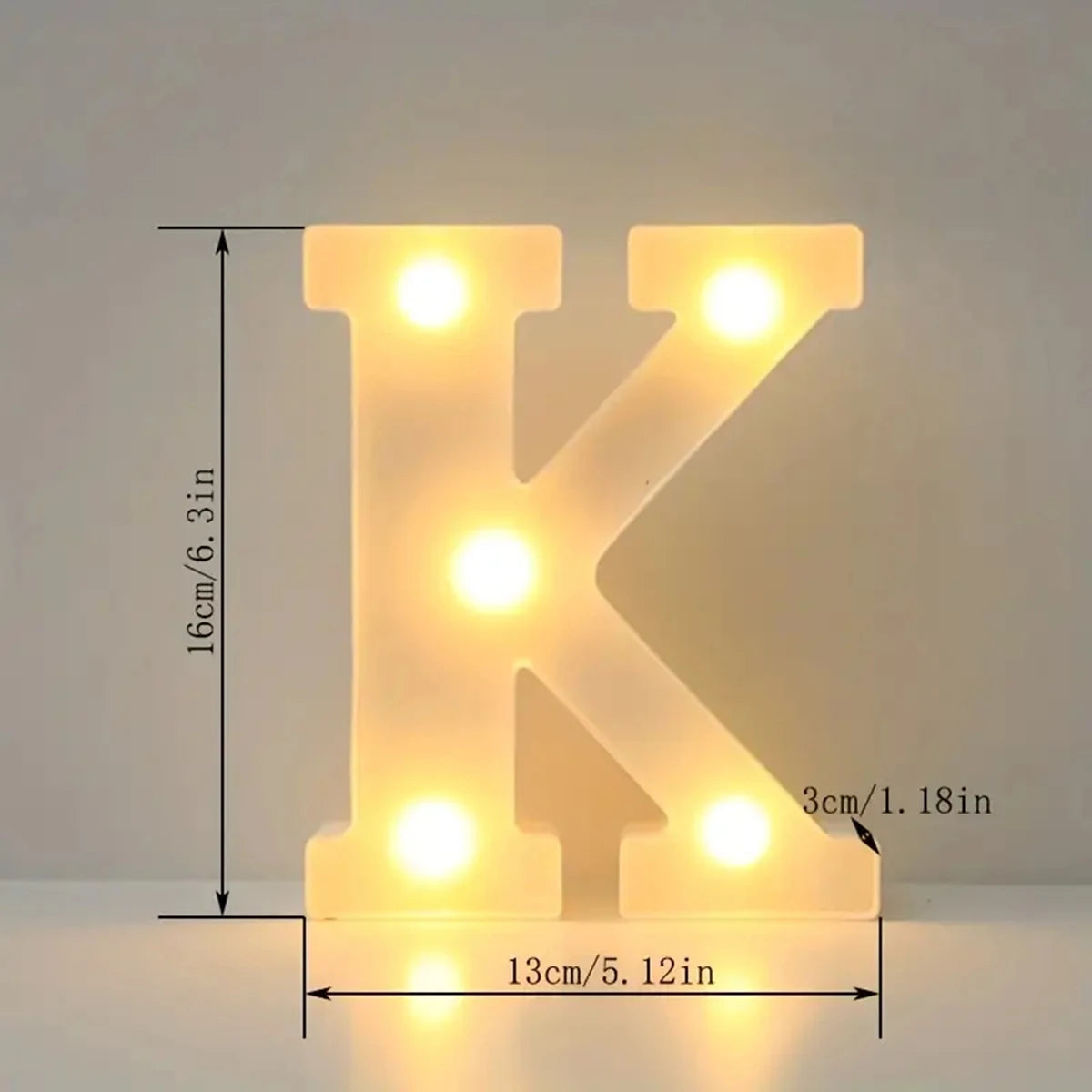 White LED Angel Night Light 6.3in (16 cm) Marquee Sign for Home, Wedding, Party & Christmas Decor