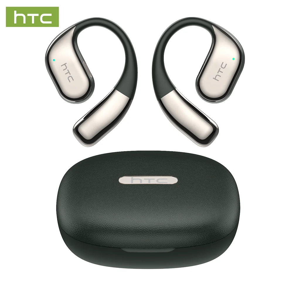 Bluetooth 6.0 Open-Ear Gaming Earbuds with AI Real-Time Translation, Surround Stereo Ear-Hook Sports Headphones for Running & Travel