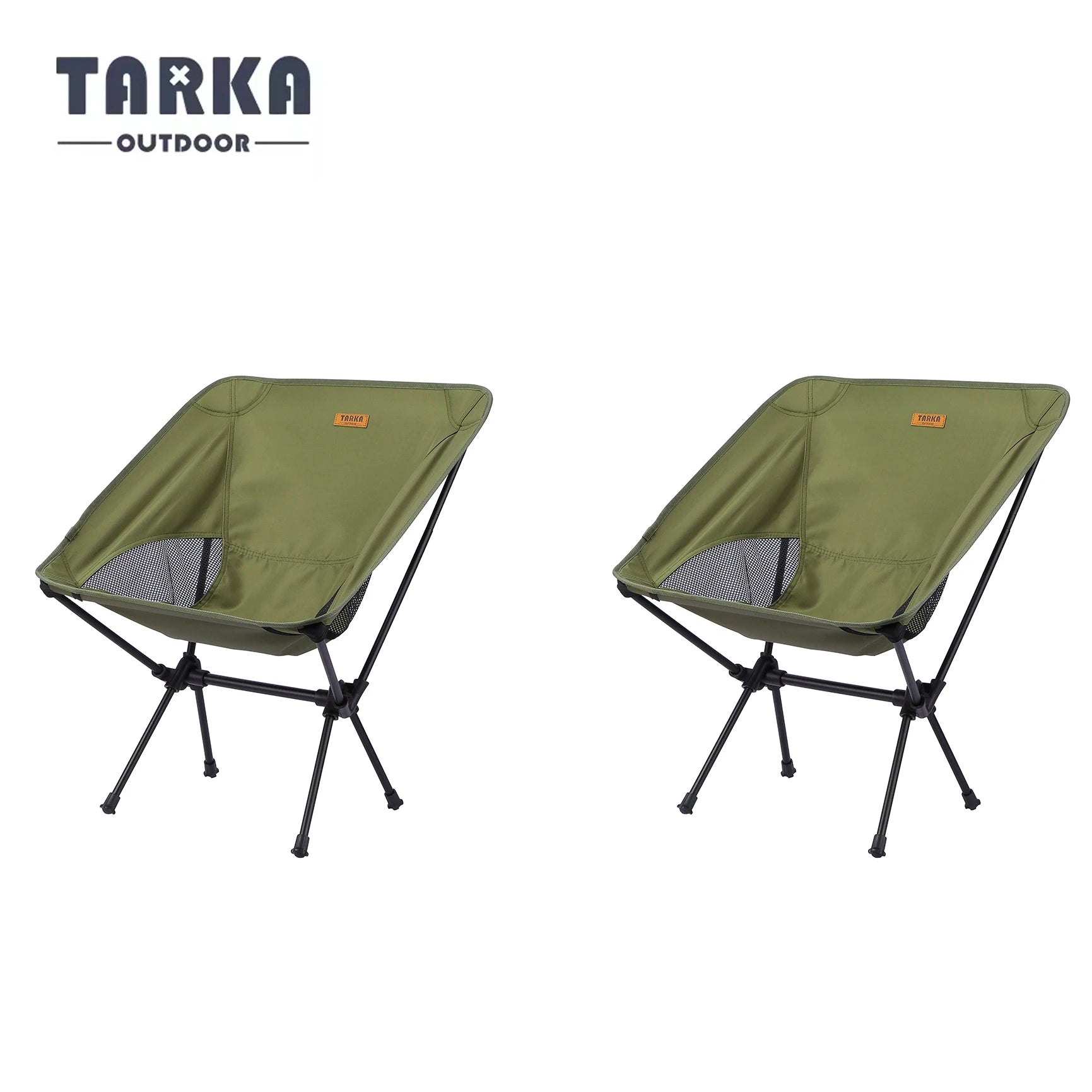2-Pack Foldable Camping Chairs Lightweight Portable Folding Chairs for Backpacking, Travel, Fishing, Garden & Balcony