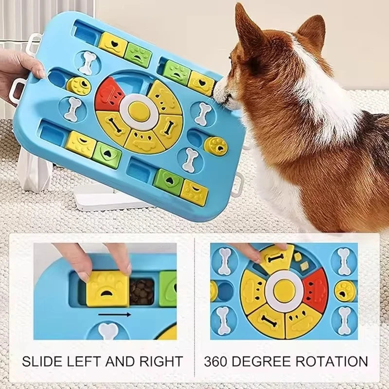 Interactive Dog & Cat Puzzle Toy – Slow Feeder Enrichment for Small, Medium & Large Pets