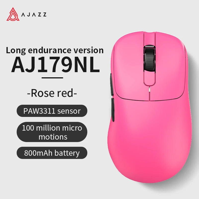 Wireless Gaming Mouse 2.4GHz & Bluetooth - Right-Hand Ergonomic, 26,000 DPI Optical Sensor, Battery Powered