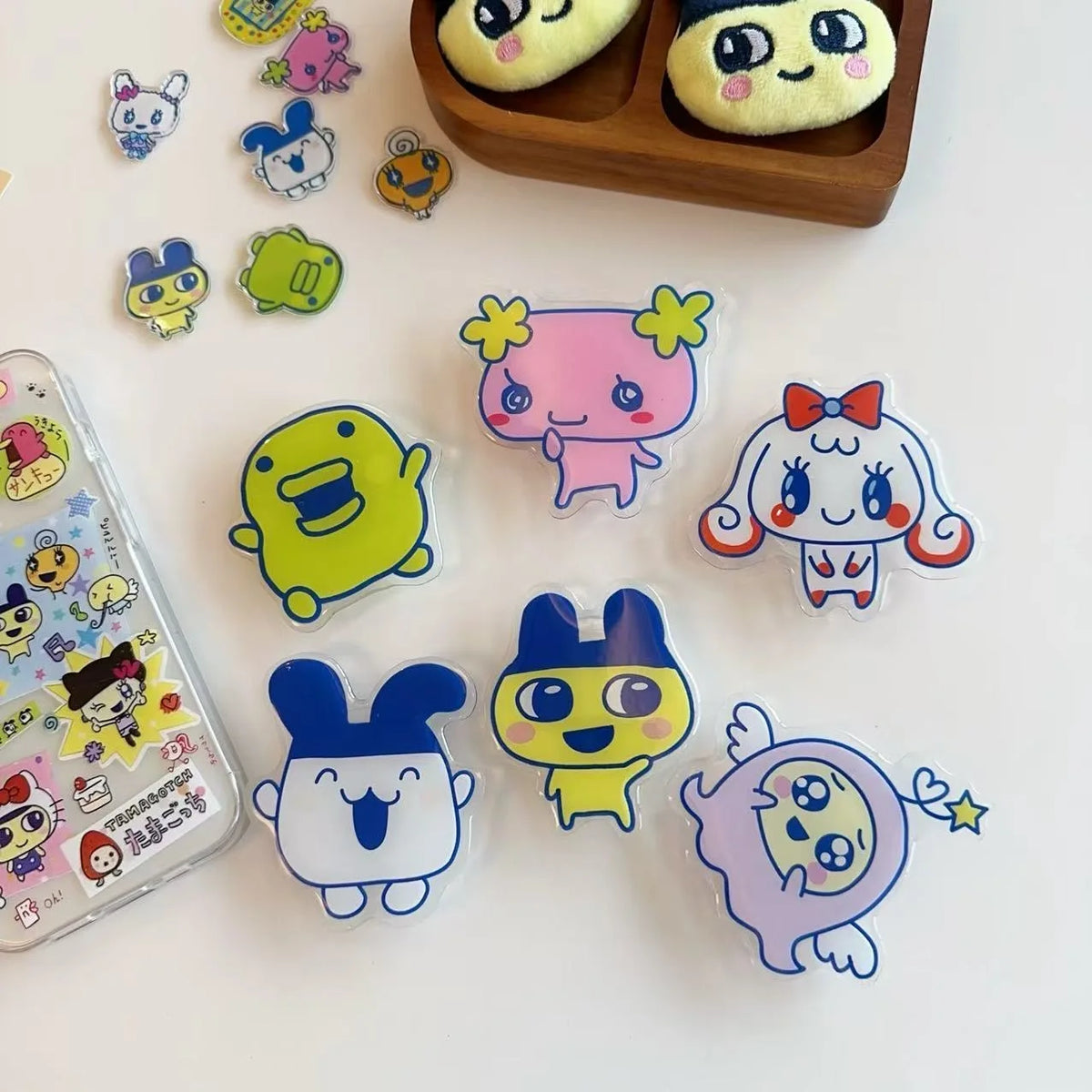 Kawaii Digital Pet Family Magnetic Phone Stand view 2