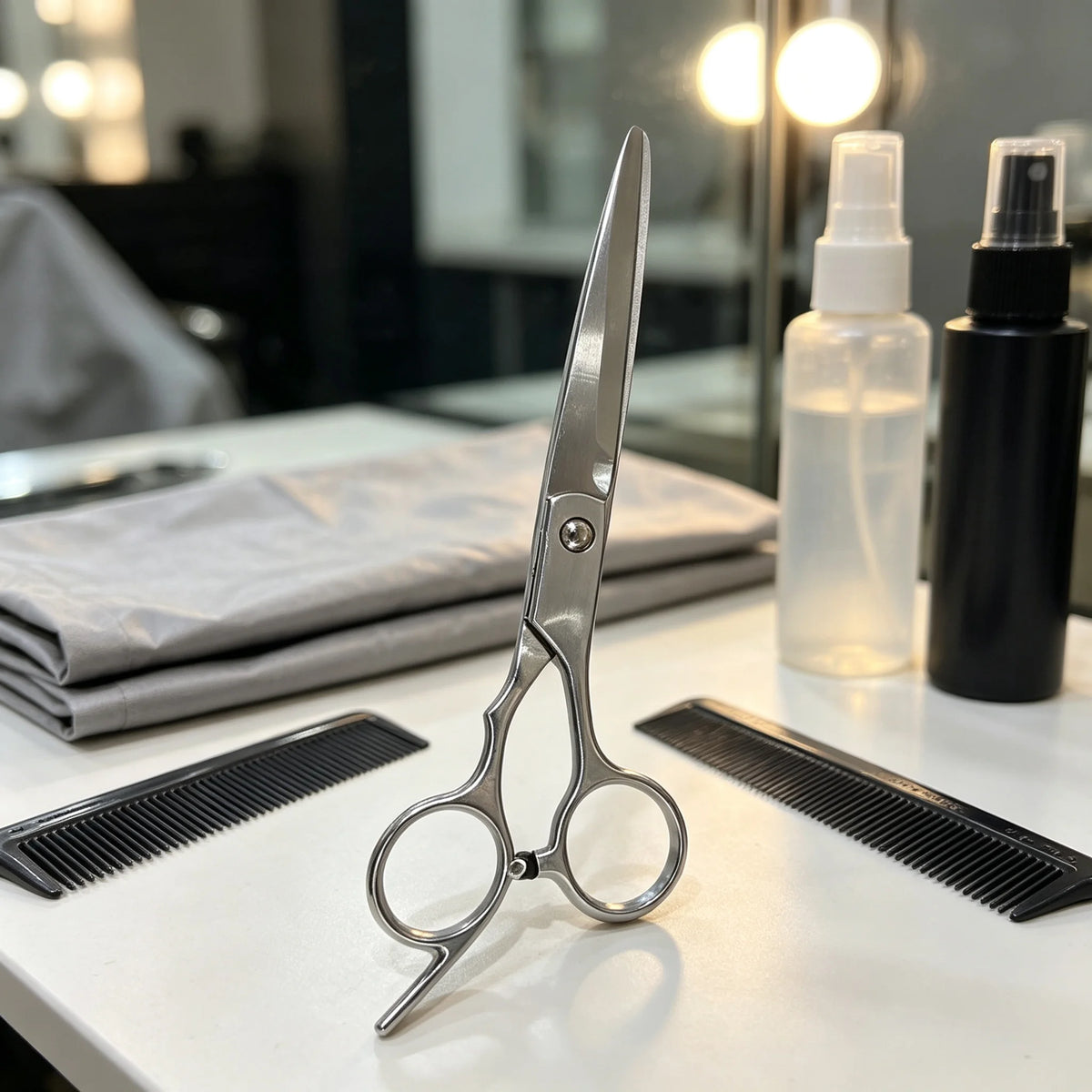 6.5-Inch (16.5 cm) Professional Hairdressing Scissors - Salon Flat Shears for Cutting, Trimming & Thinning