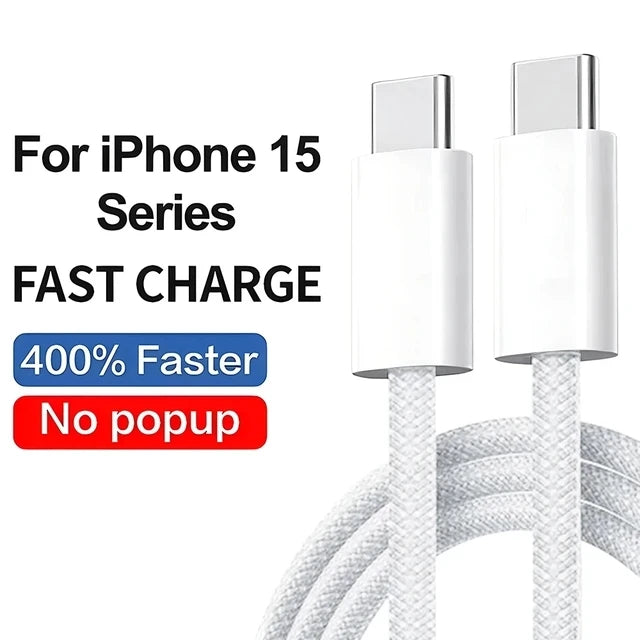 35W PD USB-C Fast Charger with USB-C Cable - Quick Charge Adapter for iPhone and USB-C Devices