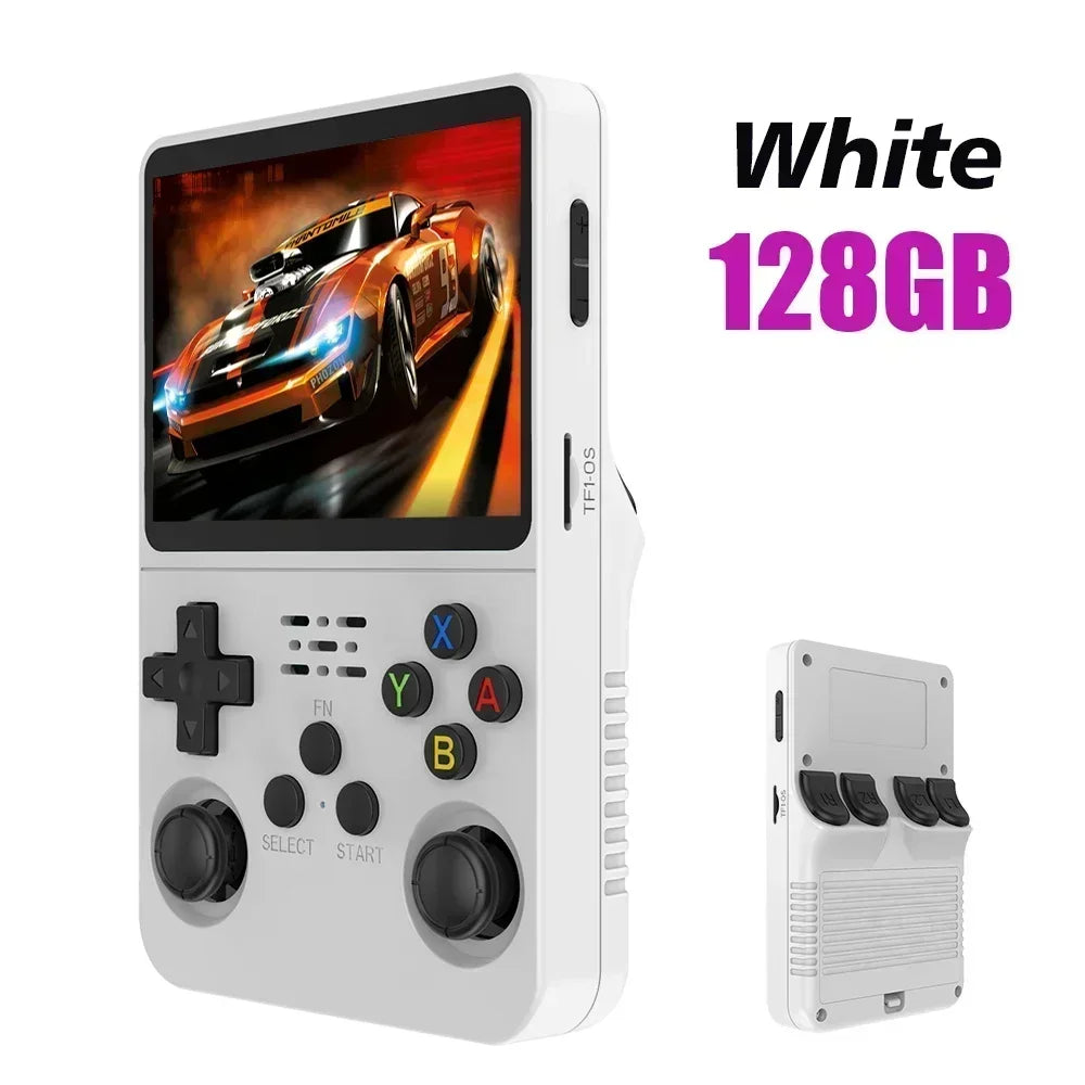 Retro Handheld Game Console 3.5" IPS (8.9 cm) 64GB Portable Linux Player, Preloaded 15,000+ Games, USB-C Charging