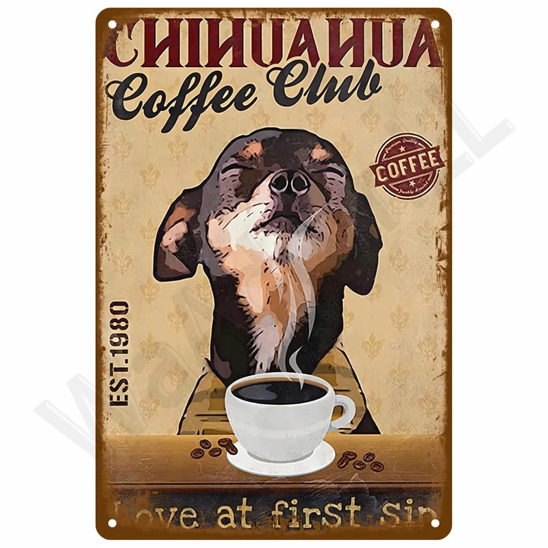 Retro Metal Wall Sign 20 x 30 cm (7.8 x 11.8 in) Vintage Tin Bedroom Wall Art