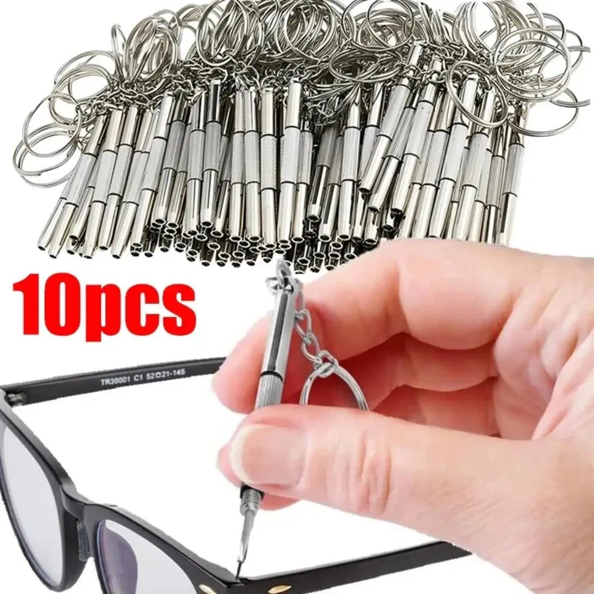 Mini 3-in-1 Precision Screwdriver Set for Eyeglasses & Watches — 1/2/10 Pack Portable Repair Tool