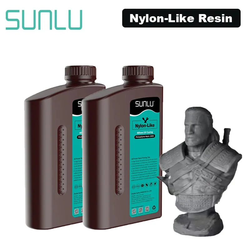 2KG 405nm UV 3D Printer Resin – Nylon-Like, High-Toughness & High-Temperature for SLA DLP LCD Printers
