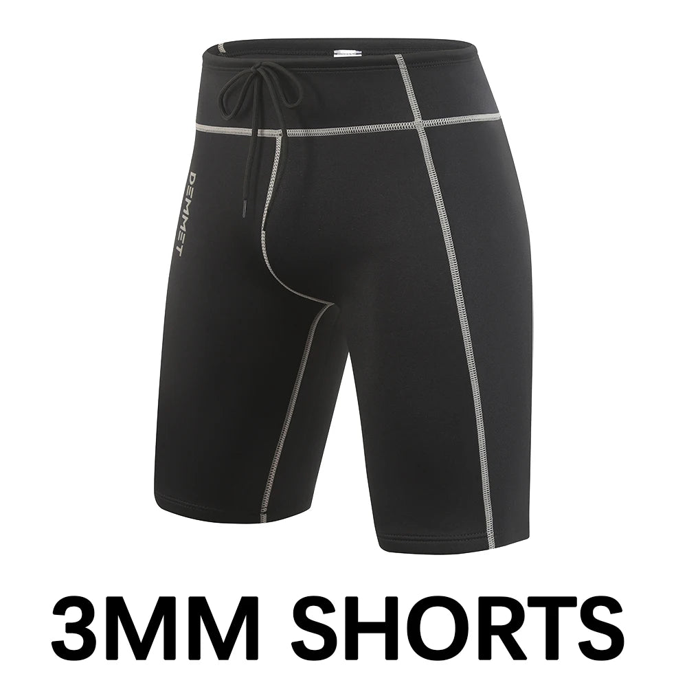 Men's Short Neoprene Wetsuit - Jacket or Pants 1.5mm / 3mm Front-Zip Split Sleeve for Surfing, Diving & Spearfishing