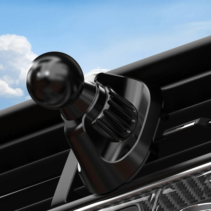 Universal 17mm (0.67 in) Ball Head Base for Car Air Vent Mount — Metal Hook Phone Holder Adapter