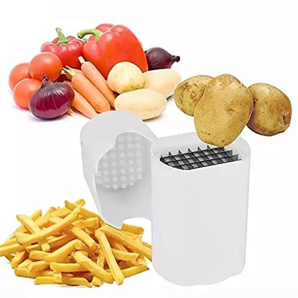 Potato Slicer & French Fry Cutter Rapid Veggie Dicer Natural Cut Vegetable Chopper