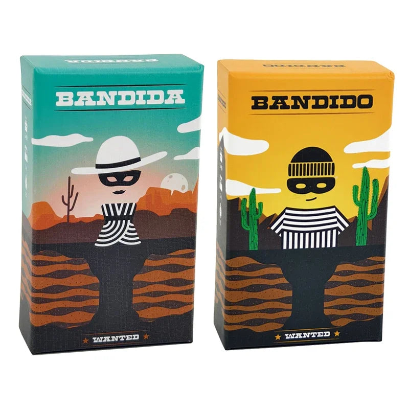 Bandido Bandida Family Strategy Card Game for 1-4 Players – Party Tabletop Game with Bilingual English Instructions