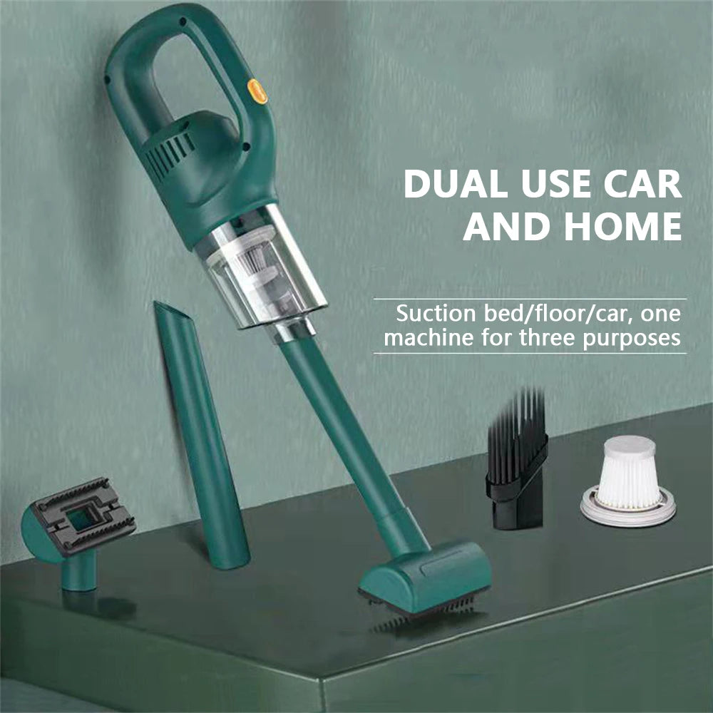 Cordless Handheld Vacuum Cleaner 50000Pa Rechargeable Mini Car & Home Pet Vacuum, Portable Bagless 120W