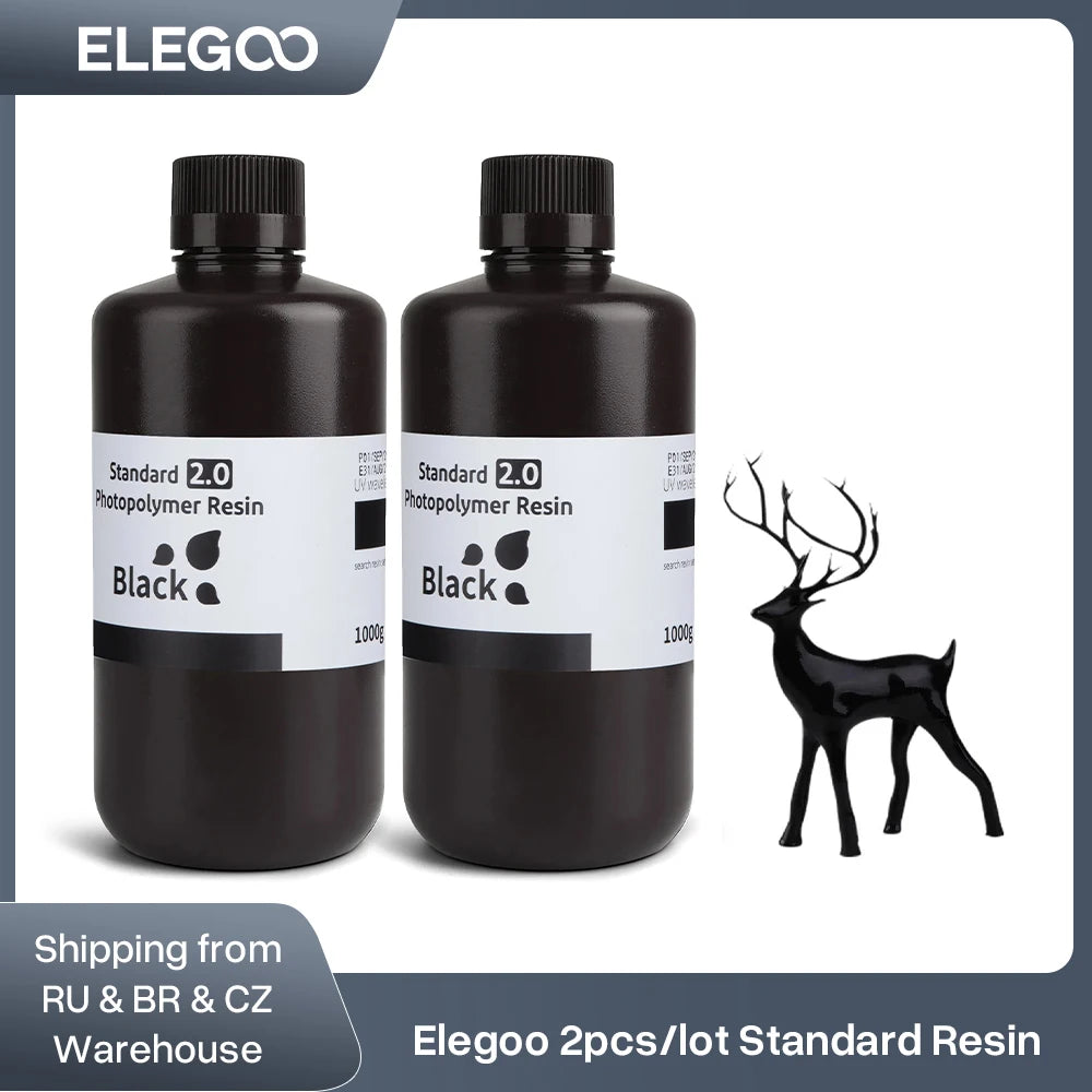 UV 3D Printing Resin 405nm, ABS-like, Water Washable, 8K Compatible for MSLA/DLP/LCD Printers