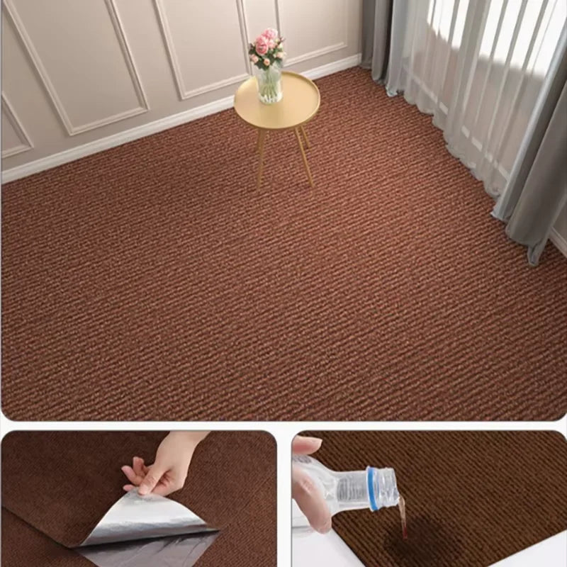 Self-Adhesive Solid Carpet Runner 50 cm x 2 m (19.7 in x 78.7 in) – Water-Absorbent Non-Slip Floor Mat for Kitchen, Bathroom, Bedroom, Living Room