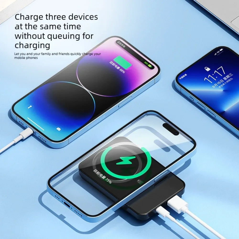 22.5W Magnetic Wireless Power Bank — 10,000/20,000mAh USB-C PD & QC with LED Display