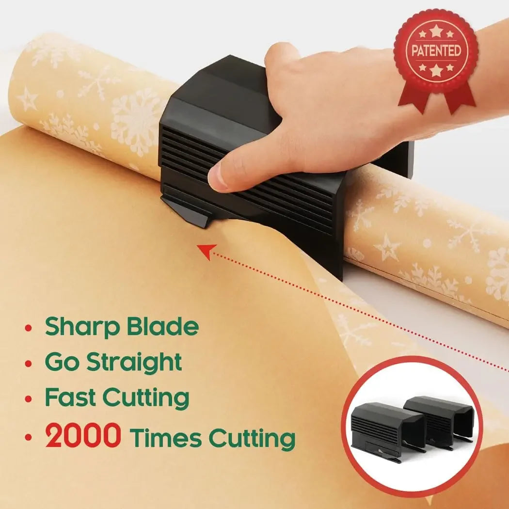 Portable Mini Wrapping Paper Cutter Dispenser view 2