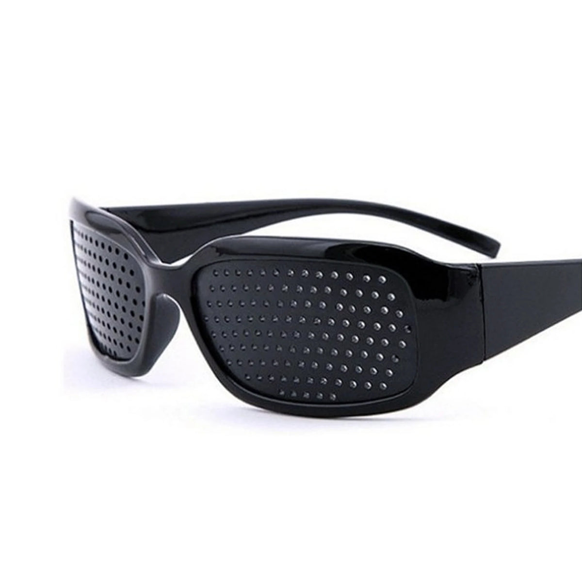 Pinhole Vision Glasses for Eyesight Improvement Anti-Myopia Astigmatism Correction Eye Fatigue Relief Unisex Black Frame