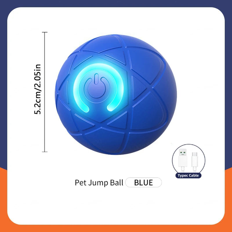 Automatic Interactive Pet Ball USB Rechargeable Moving & Bouncing Toy for Dogs & Cats